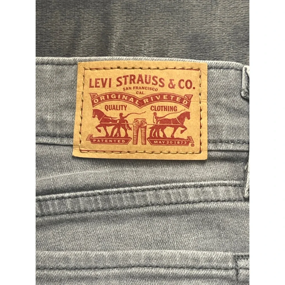Levis 712 Slim Jeans Womens 29‎ Grey Excellent Mid Rise Denim Pants